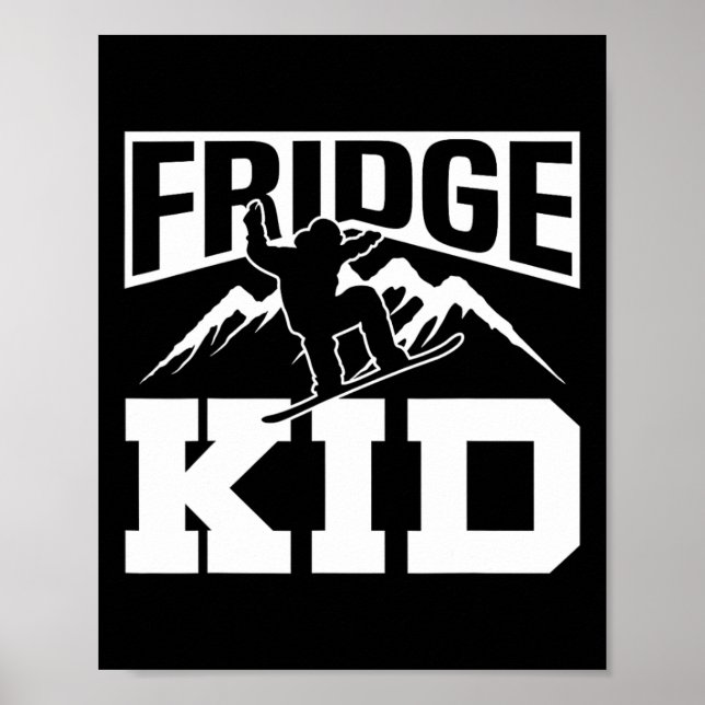 Póster Snowboard Snowboard Fridge Kid 1 (Frente)