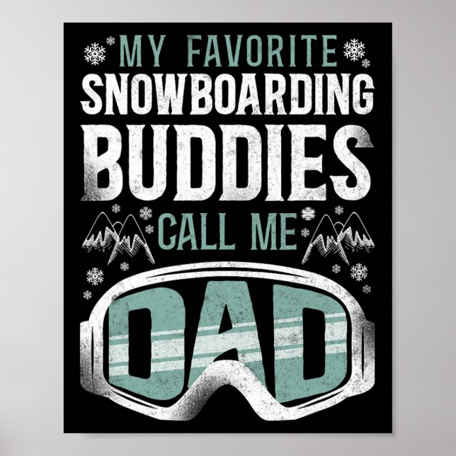 Póster Snowboard Snowboard Vintage Dad (Frente)