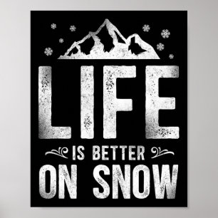 Póster Snowboard Snowboard Vintage Mountain Ski