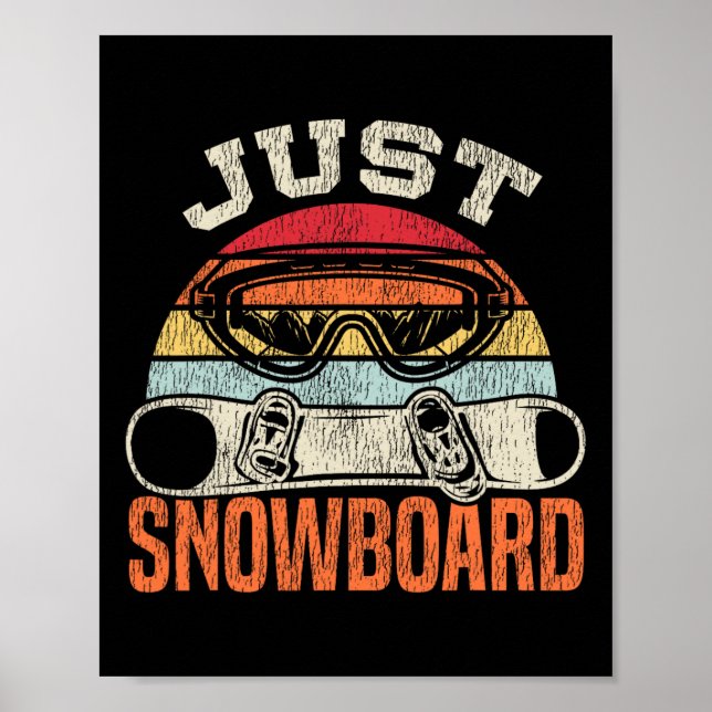 Póster Snowboard Snowboard Vintage Retro (Frente)