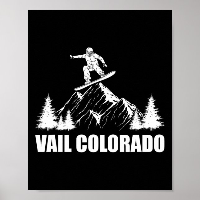 Póster Snowboard Vail Colorado (Frente)