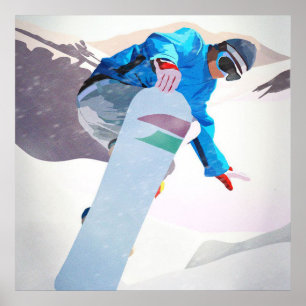 Póster Snowboard Winter Sport_ Poster