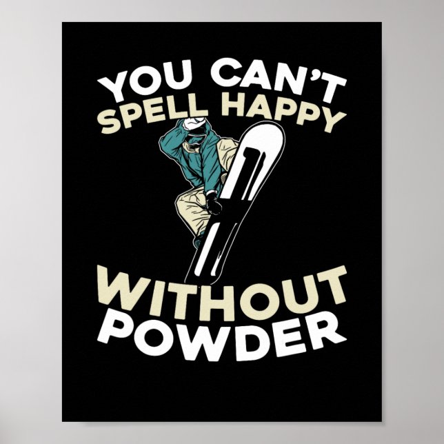 Póster Snowboard Winter Sports - Snowboard Snowboard Snow (Frente)