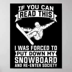 Póster Snowboard Winter Sports - Snowboard Snowboard Snow