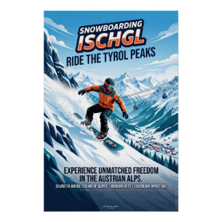 Póster Snowboarden in Ischgl 