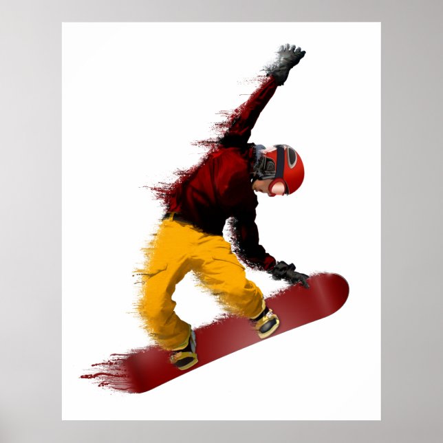 Póster Snowboarder (Frente)