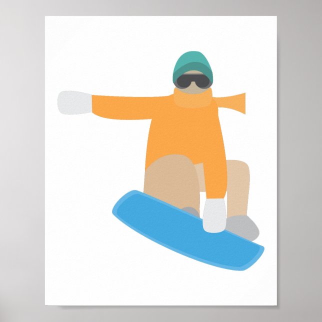 Póster Snowboarder (Frente)