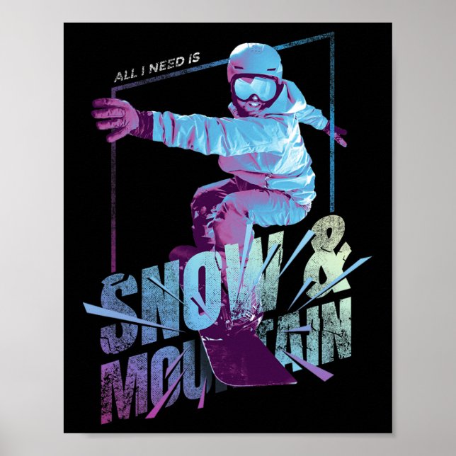Póster Snowboarder (Frente)