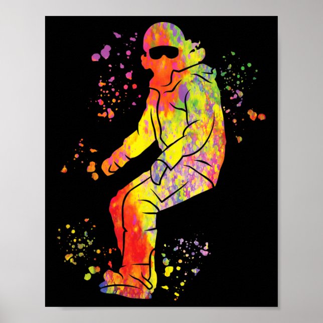 Póster Snowboarder Colorful Snowboard Snowboard 41 (Frente)