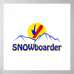 Póster SNOWboarder logo