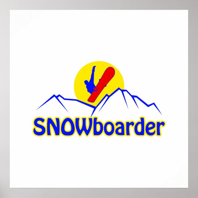 Póster SNOWboarder logo (Frente)