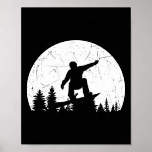Póster Snowboarder Ofrece Snowboard Sin Fronteras