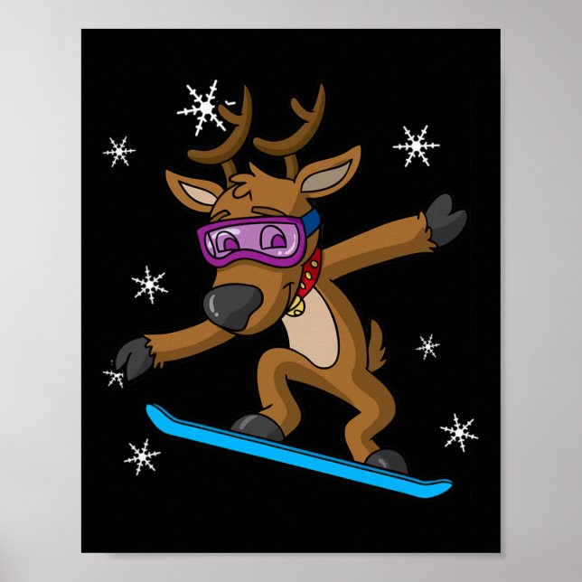 Póster Snowboarder, reno, snowboarding Snowbo (Frente)
