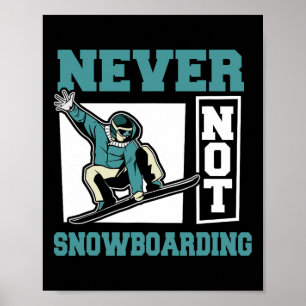 Póster Snowboarder Winter Sports Snowboarding - Snowboard