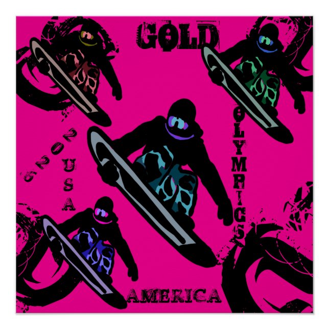 PÓSTER SNOWBOARDING  (Anverso)