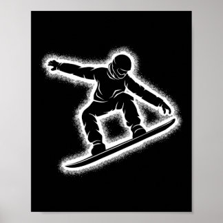 Póster Snowboarding Snowboard Chicos Niños Hombres 1 