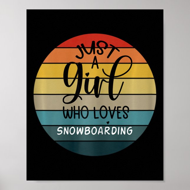 Póster Snowboarding vintage (Frente)