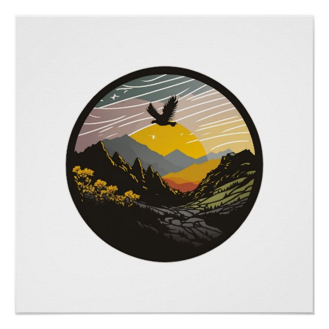 Póster Snowdonia (Anverso)