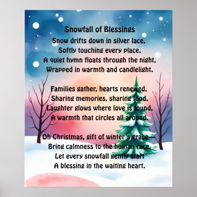 Póster Snowfall of Blessings (Frente)