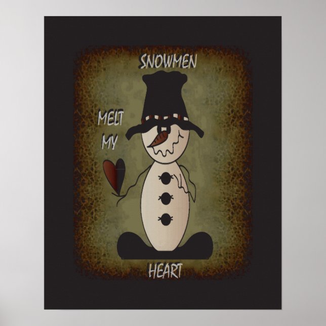 Póster Snowman derrite tu corazón | Snowman (Frente)