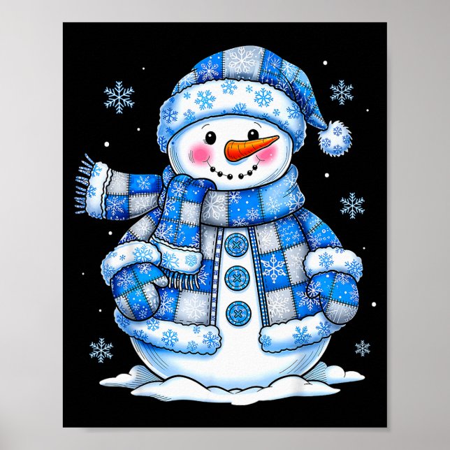 Póster Snowman For Women Men Kids Grandkids Christmas  (Frente)
