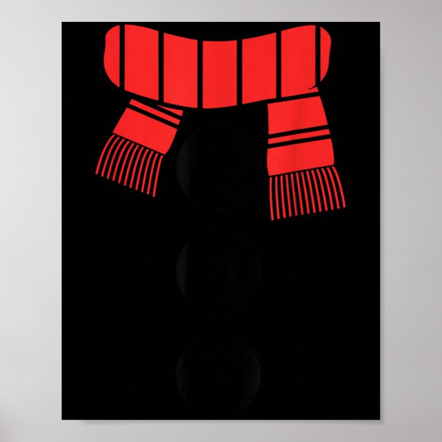 Póster Snowman Shirt Adult Kids Men Women White Snowman C (Frente)