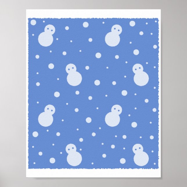 Póster Snowman y la nieve (Frente)