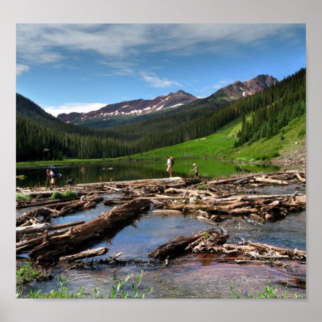 Póster SnowMass Creek Aspen Colorado (Frente)