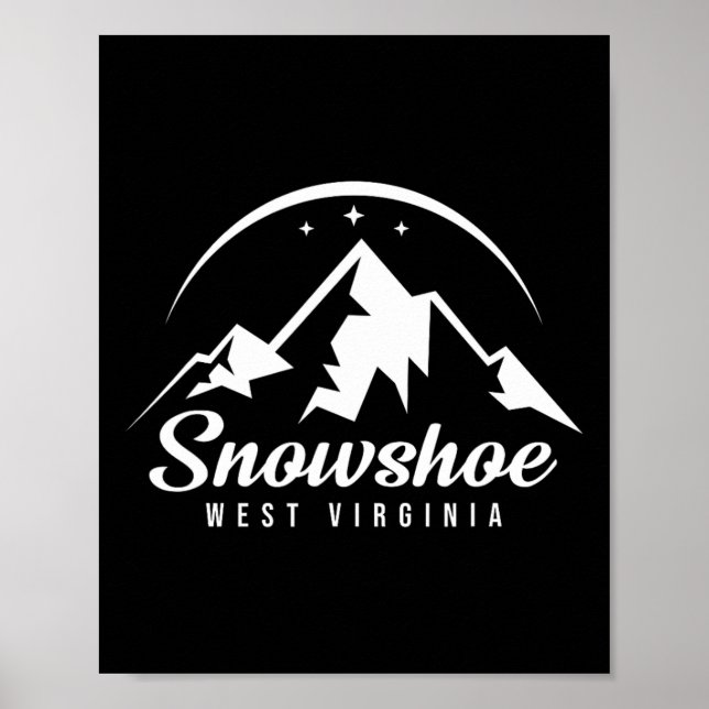 Póster Snowshoe West Virginia Ski Resort Esquí Snowboard (Frente)