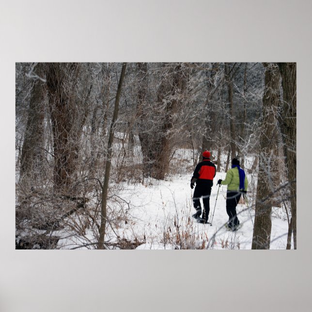 Póster Snowshoeing (Frente)