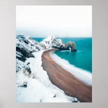 SNOWY DURDLE DOOR, LULWORTH, DORSET, UK