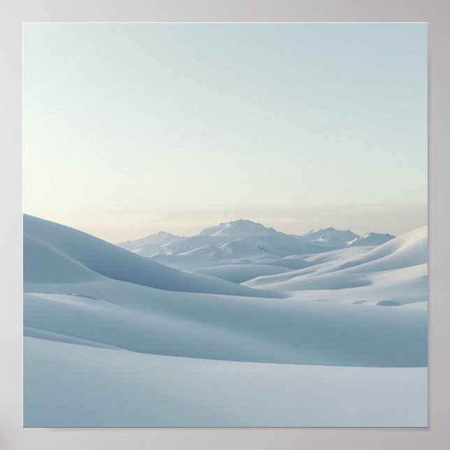 Póster Snowy Mountain Calm (Frente)