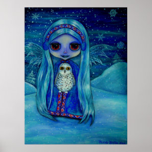 Póster Snowy Owl Fairy Poster