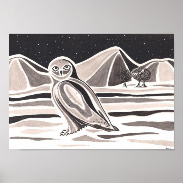 Póster Snowy Owl poster (Frente)
