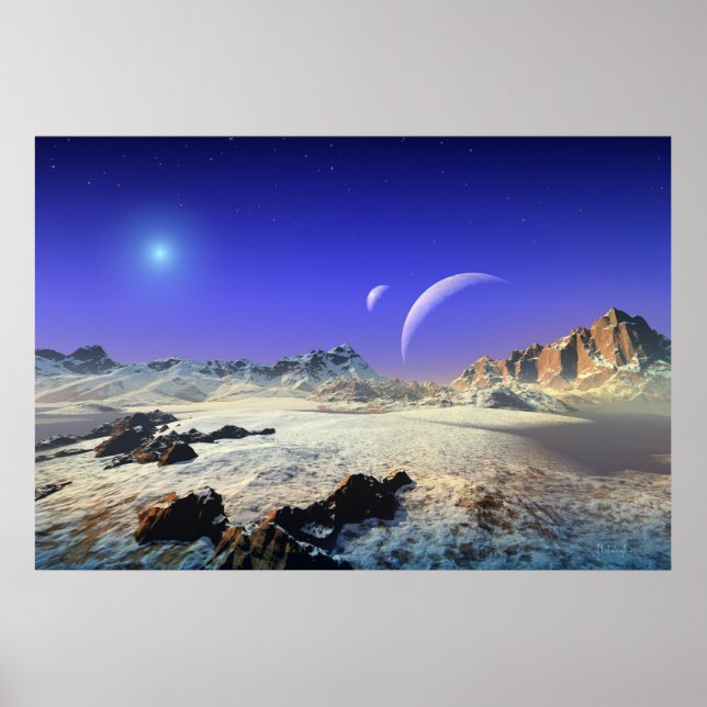 Póster Snowy Vista (Frente)