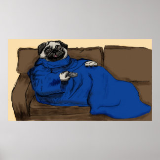 Póster Snug Pug