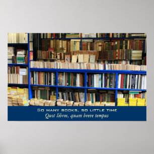 Póster So Many Books So Little Time