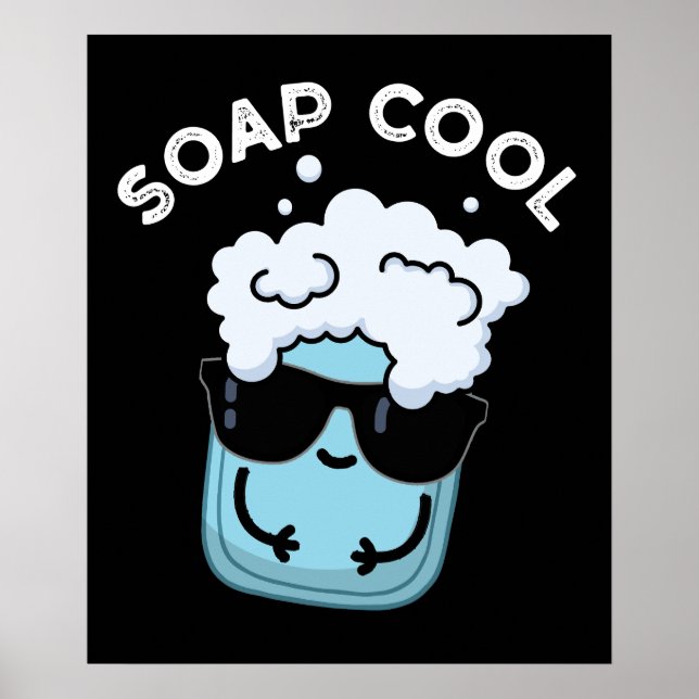 Póster Soap Guay Funny Soap Pun Dark BG (Frente)