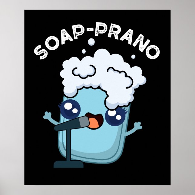 Póster Soap-prano Gracioso Soprano Soap Pun Dark BG (Frente)