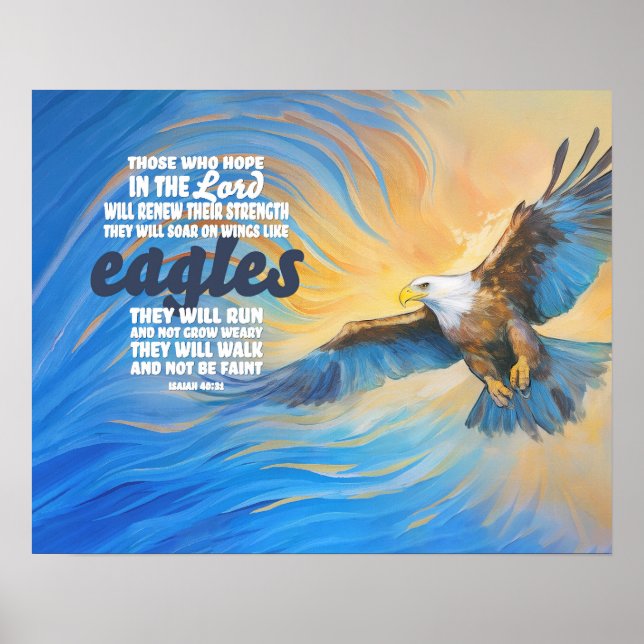 Póster Soar on wings like eagles (Frente)
