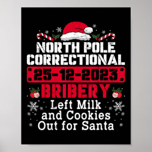 Póster Soborno correccional del Polo Norte Dejó Cookies L