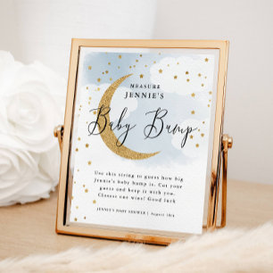 Póster Sobre el azul de la luna mide el juego de la ducha