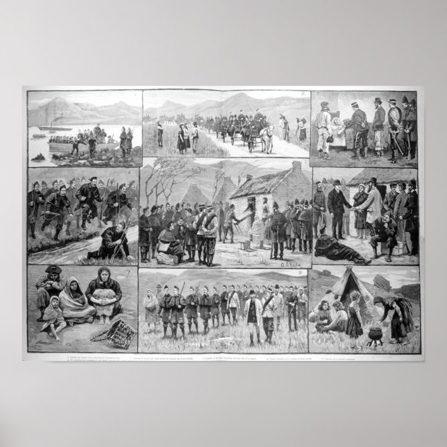 Póster Sobre el deber de desahucio en Irlanda (Frente)