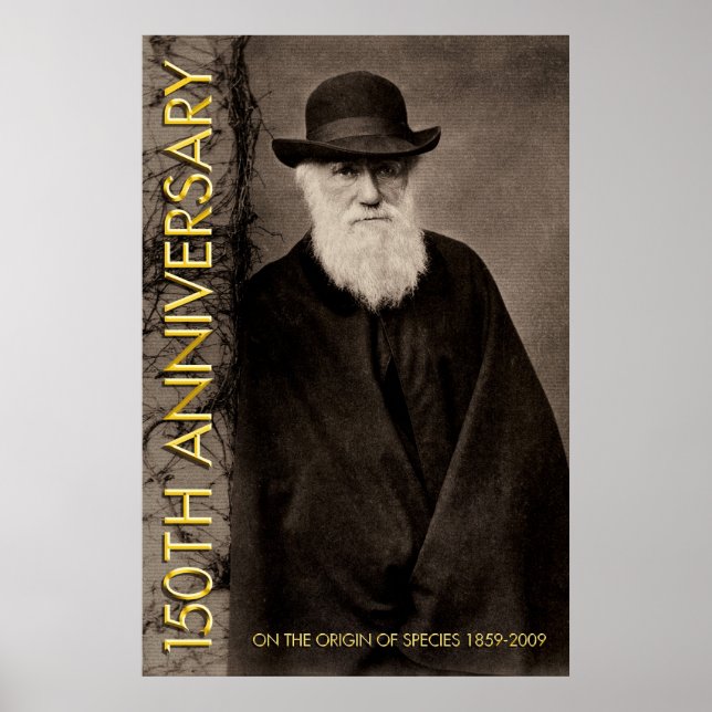 Póster Sobre el origen de las especies 150.º Poster (Frente)