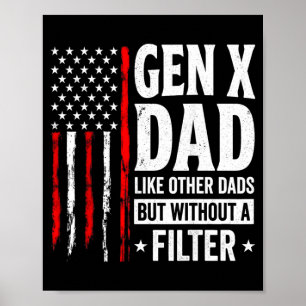 Póster Sobre el padre de la generación X como otros padre