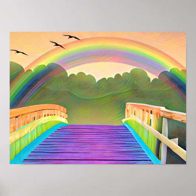 Póster Sobre el puente arcoiris - Lisa-Dawn diseña su pro (Frente)