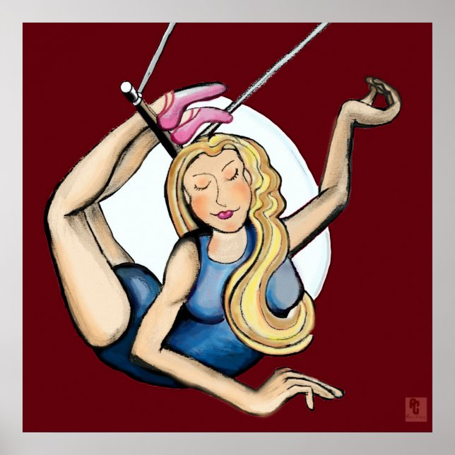 Póster Sobre el trapecio volador (Frente)