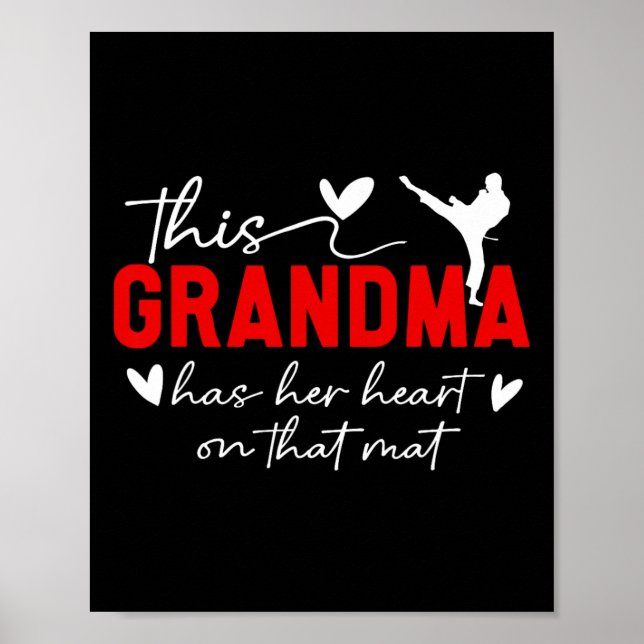 Póster Sobre esa abuela Karate Mat Karate 2 (Frente)