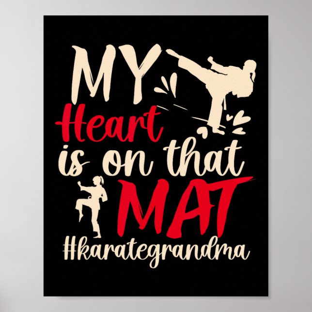 Póster Sobre ese Mat Karate Abuela Karate 3 (Frente)