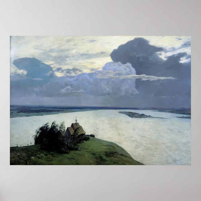 Póster Sobre la eterna calma de Isaac Levitan (Frente)
